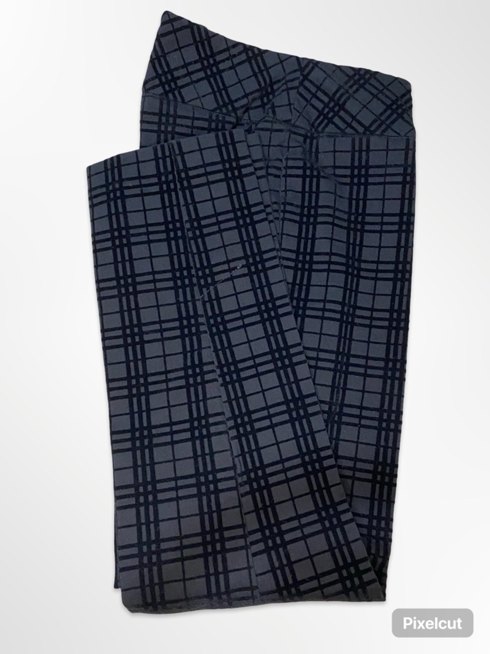 Soft‎ Surroundings Gray Plaid Ponte Leggings